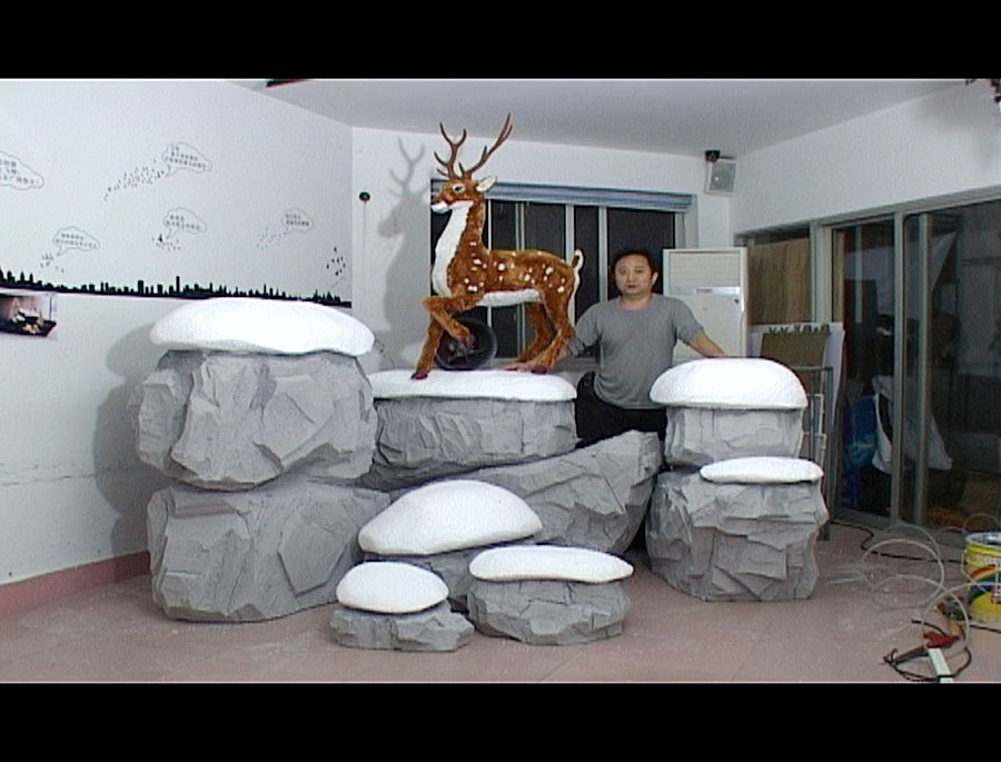 萬科圣誕節氛圍營造-作品前留個影