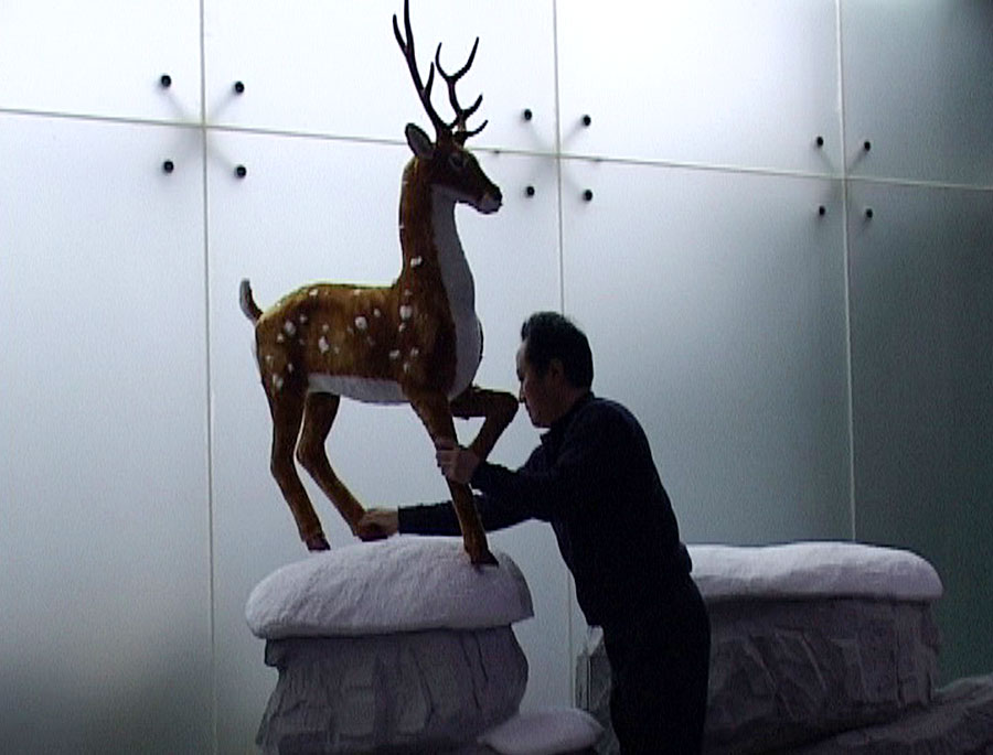 萬科圣誕節氛圍營造-萬科總部布置開始6