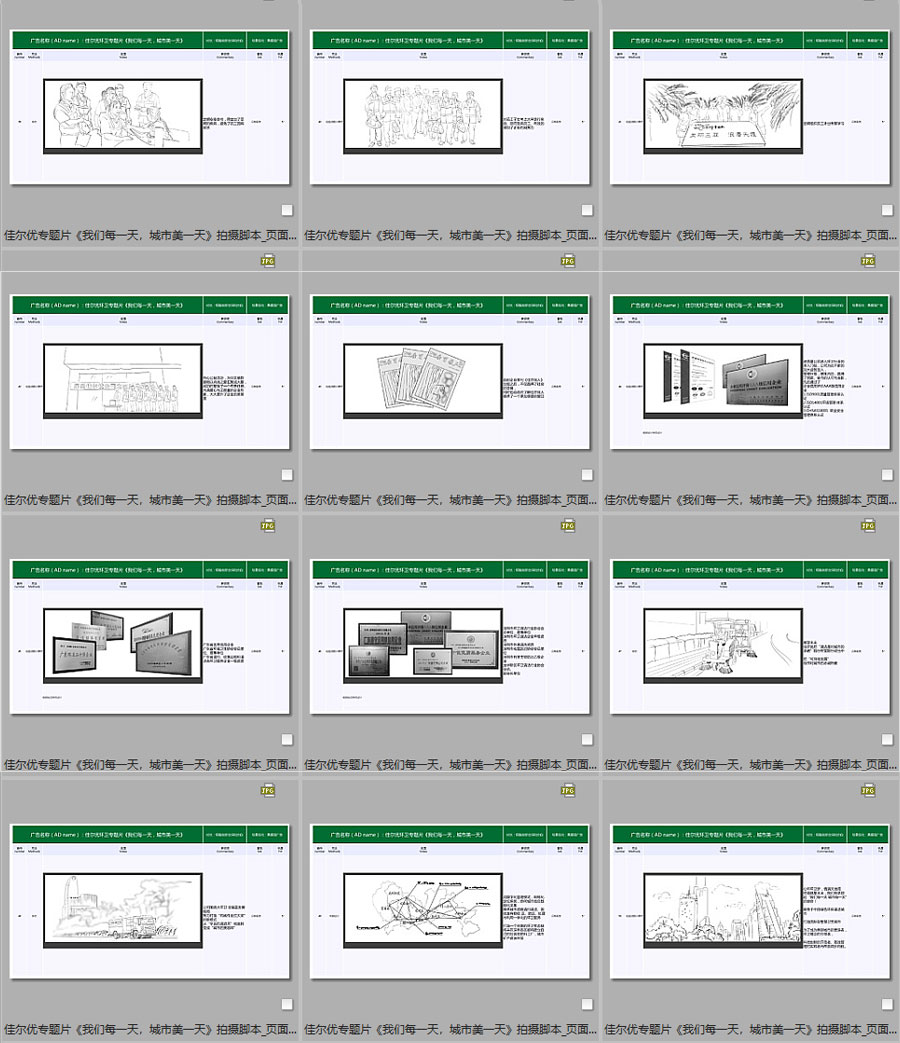 佳爾優(yōu)專題片《我們每一天，城市美一天》拍攝腳本11