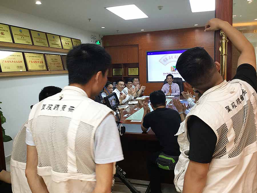 綠奧環(huán)境企業(yè)專題片拍攝現(xiàn)場(chǎng)